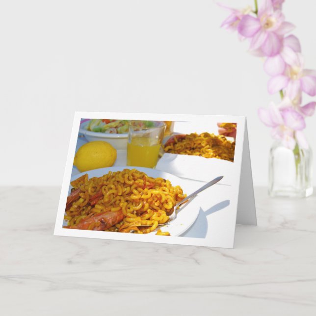 Cartão Cozinha de Mariscos Espanhola (Orquídea)