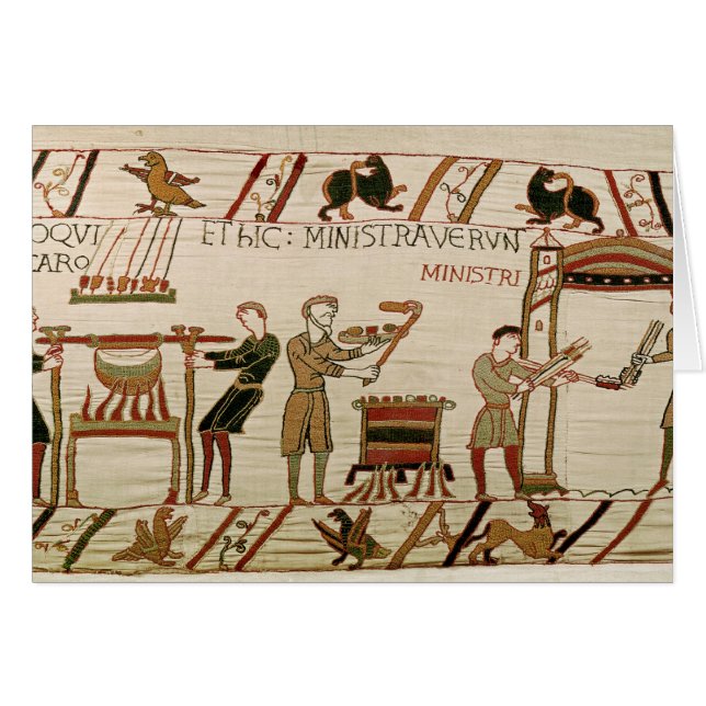 Cartão Cozinham a carne (Frente Horizontal)