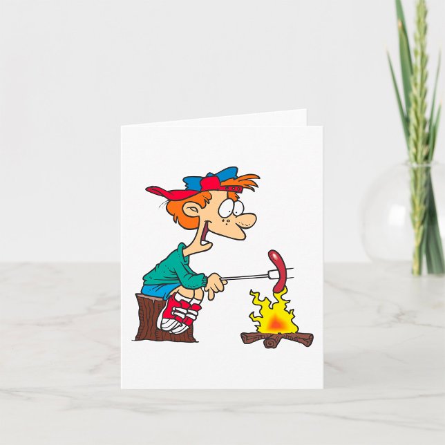 Cartão Cozinhar Em Um Fogo (Criador carregado)