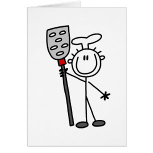 Cartão Cozinheiro chefe com espátula