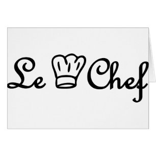 Cartão cozinheiro chefe de culinária