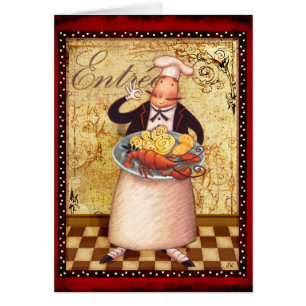 Cartão Cozinheiro chefe Entrée