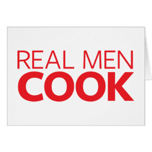 Cartão Cozinheiro real dos homens