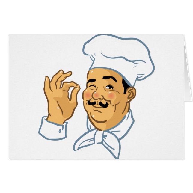 Cartão Cozinheiros chefe ESTÁ BEM (Frente Horizontal)