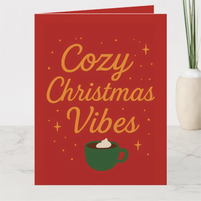 Cartão Cozy Christmas Vibes (Frente)