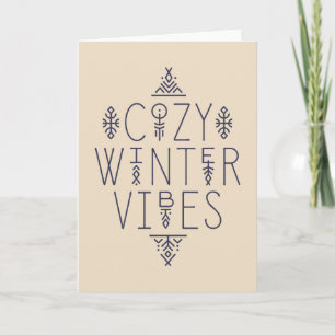 Cartão Cozy Winter Vibes Design
