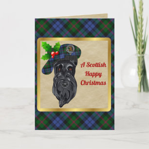 Cartão Crachá Baird & Tartan - Xmas personalizados