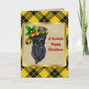 Cartão Crachá Barclay e Xmas Personalizados do Tartan
