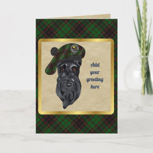 Cartão Crachá Buchan e placa personalizada Tartan