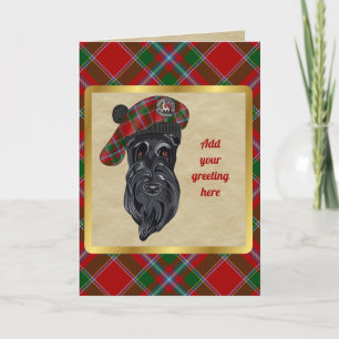 Cartão Crachá Manteiga e Placa Personalizada Tartan
