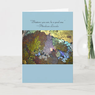 Cartão Crackled Glass Lincoln Associate's Degree Card