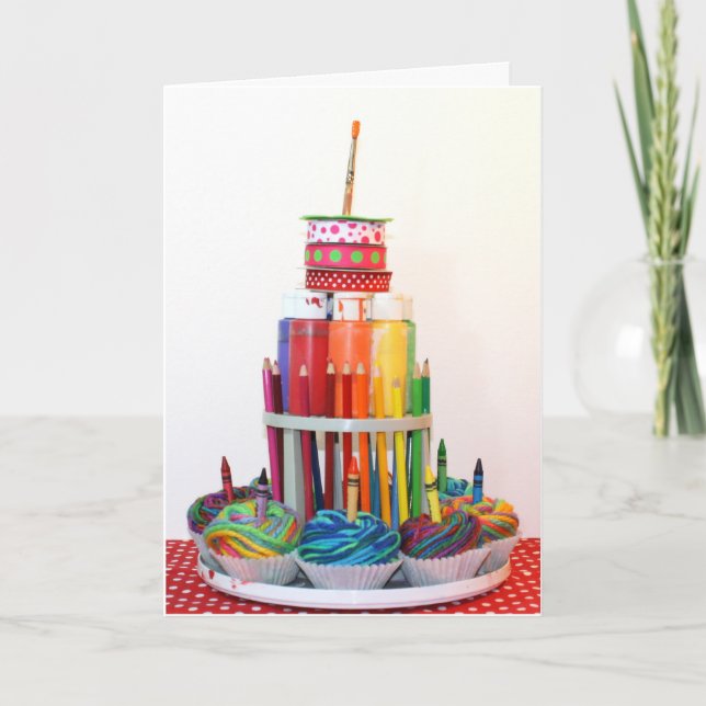 Cartão "Craft Cake"  Photography Birthday Card (Frente)
