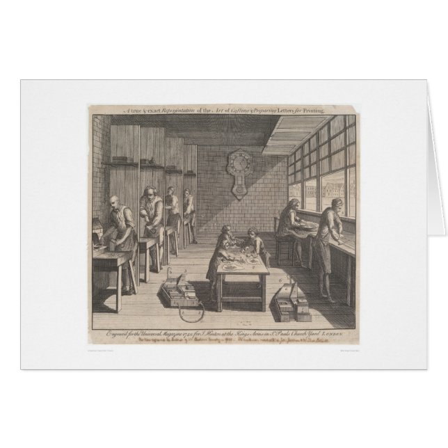 Cartão … Crafting & preparando as letras (1473) (Frente Horizontal)