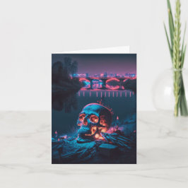 Cartão Crânio amaldiçoado do lago