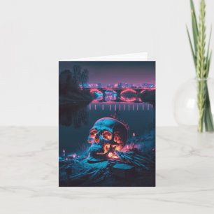 Cartão Crânio amaldiçoado do lago