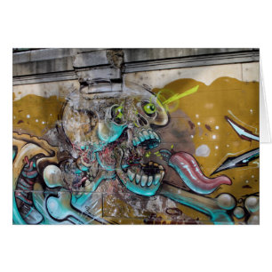 Cartão Crânio amedrontado