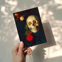 Crânio com Rosas | Carl Schuch