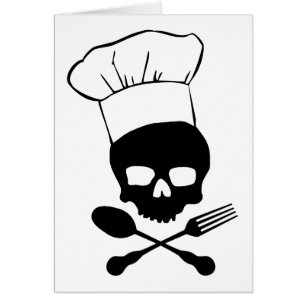 Cartão Crânio & cozinheiro chefe dos Crossbones
