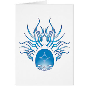 Cartão Crânio da geografia