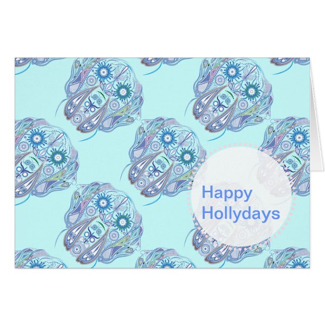 Cartão Crânio de Dane Açúcar Grande (Frente Horizontal)