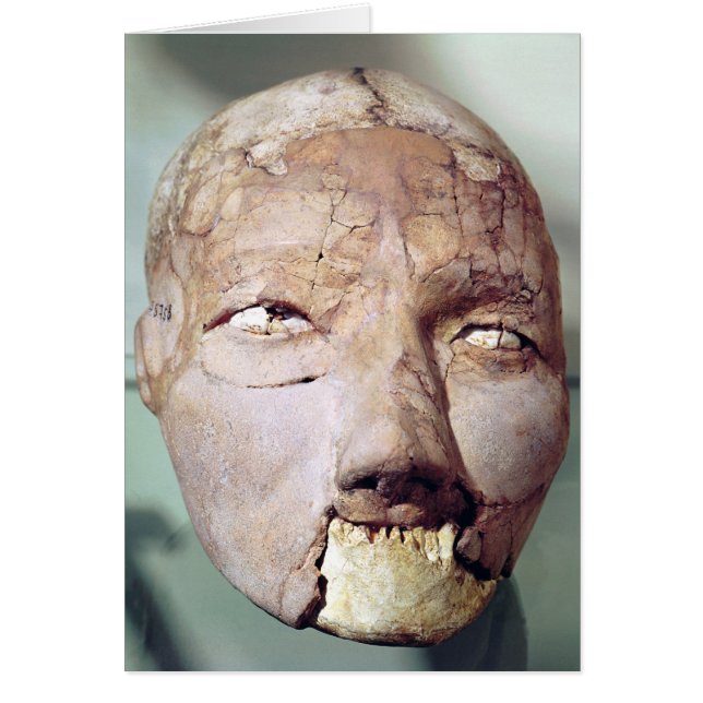 Cartão Crânio, de Jericho, 7000-6000 a.C. (Frente)