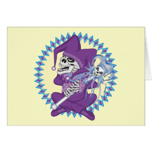 Cartão Crânio de Jester Bonito