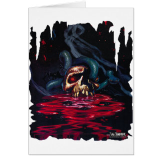 Cartão crânio do cobra n