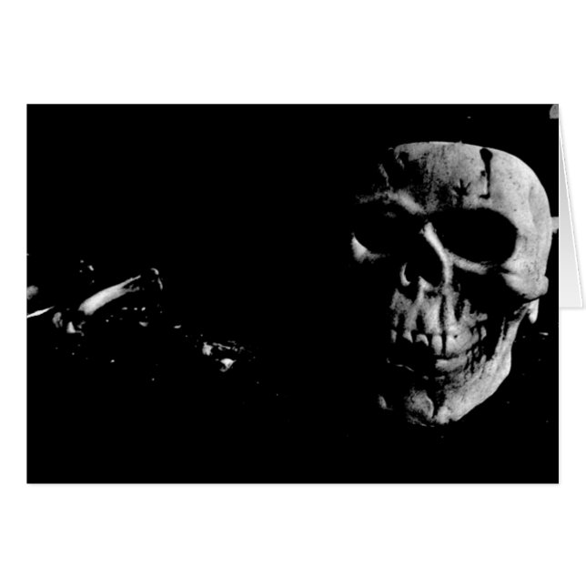 Cartão Crânio escuro (Frente Horizontal)