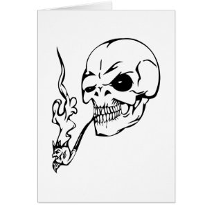 Cartão Crânio humano