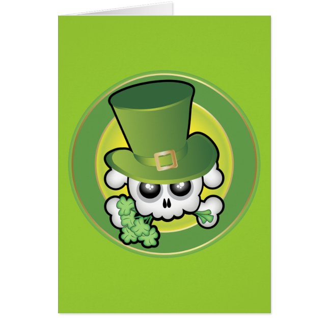 Cartão Crânio Irlandês Cujo (Frente)