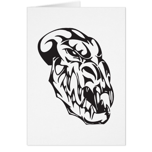 Cartão Crânio monstro (Frente)