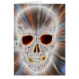 Cartão Crânio na moda gótico