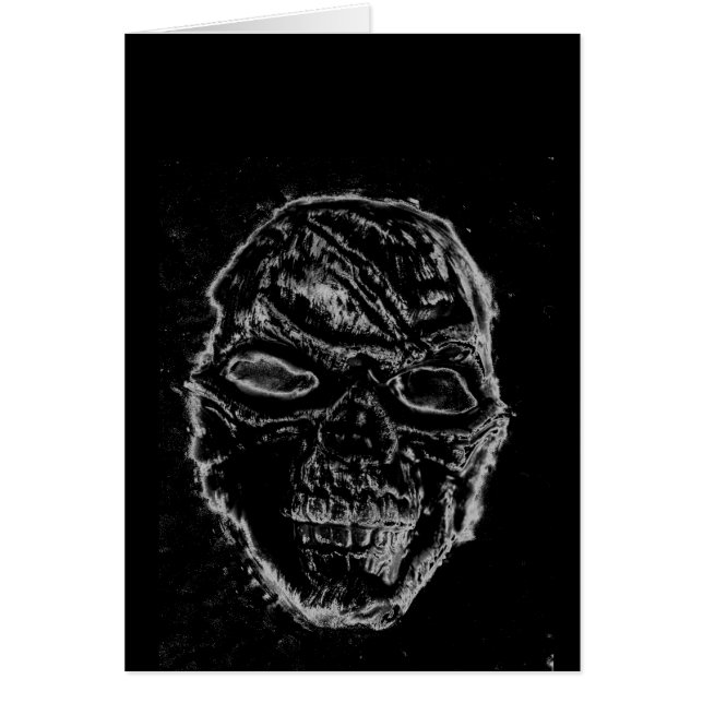 Cartão Crânio negro (Frente)