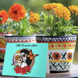 Cartão Crânios Açucarados Art Nouveau