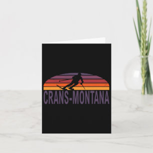 Cartão Crans-montana Snowboard - Suiça dos Alpes Suíços