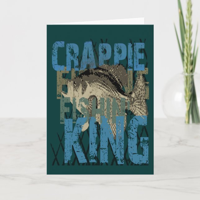 Cartão Crappie Fishin' King (Frente)