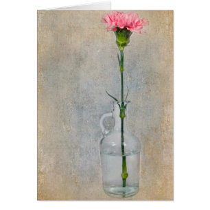 Cartão Cravo Rosa