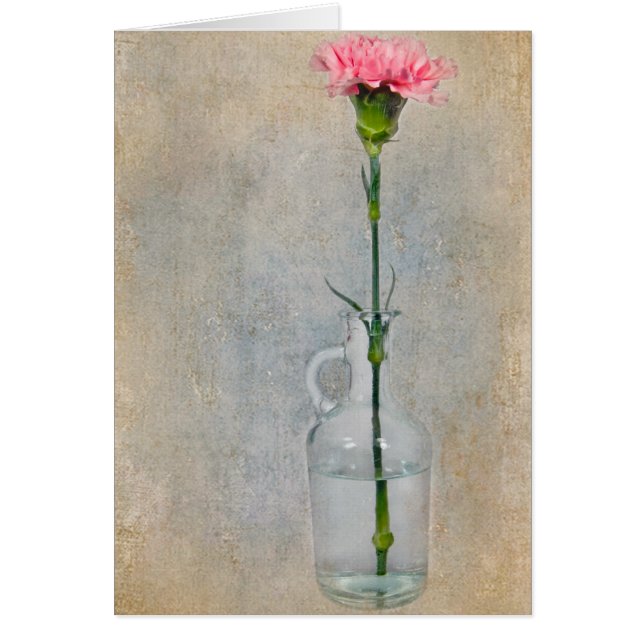 Cartão Cravo Rosa (Frente)