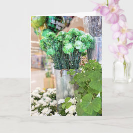 Cartão Cravos do dia de São Patrício