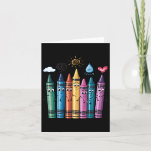 Cartão Crayon Mood Colour Crayons Friyay Teach
