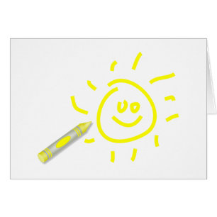 Cartão Crayon Sun