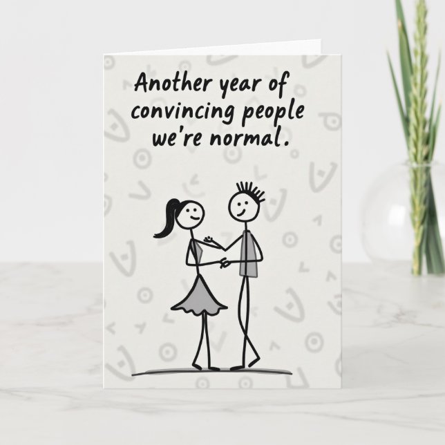 Cartão Crazy Couple Another Year Card (Frente)