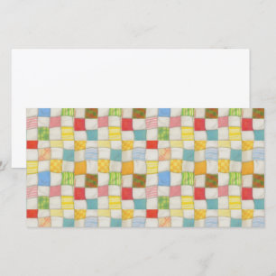 Cartão CRAZY QUILT 8x4 Flat Card / Horizontal
