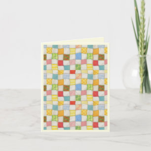 Cartão CRAZY QUILT Note Card / Cream