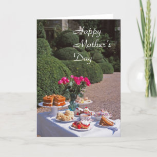 Cartão Cream tea mother's day card