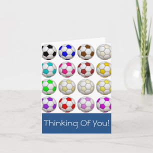 Cartão Create Your Own Soccer Thinking Of You Card