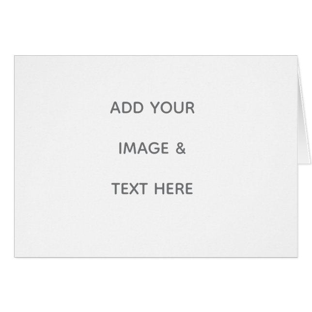 Cartão Create Your Own white  (Frente Horizontal)