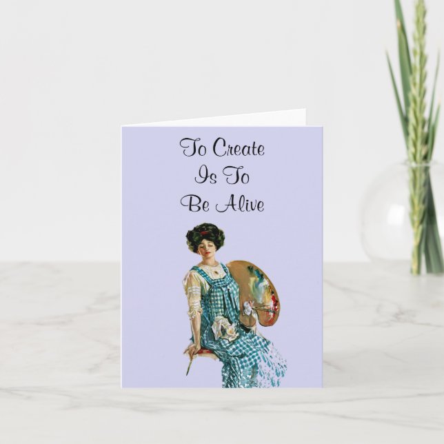 Cartão Creative Artist Note Card (Frente)