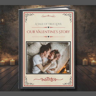 Cartão Creative Storybook Photo Husband Valentine’s Day