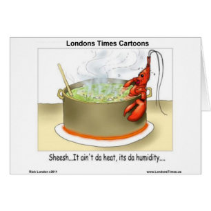 Cartão créditos de humidade de lagosta sept